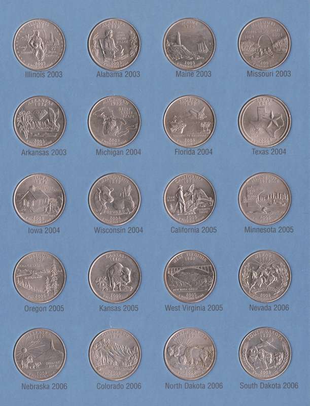 1999-2009 Statehood Quarters D MINT incl. DC and Territories Complete Set 56 qtr +4.