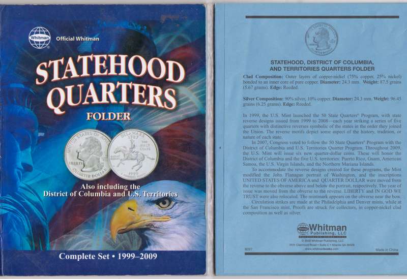 1999-2009 Statehood Quarters D MINT incl. DC and Territories Complete Set 56 qtr +4.