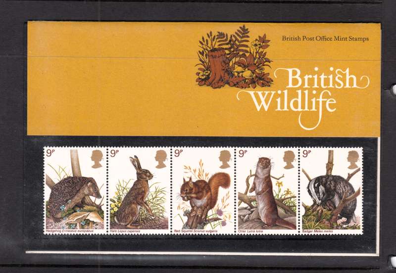 1977 BRITISH WILDLIFE PRESENTATION PACK STAMPS, MINT.