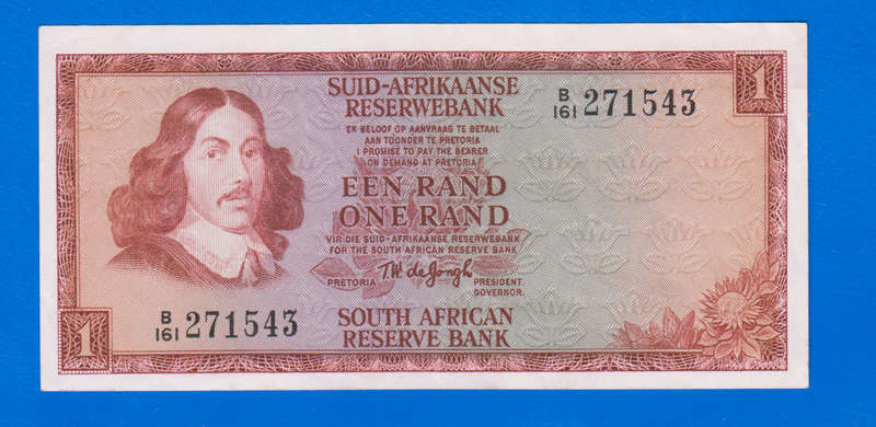 South Africa 1 Rand Banknote, 1973-1975