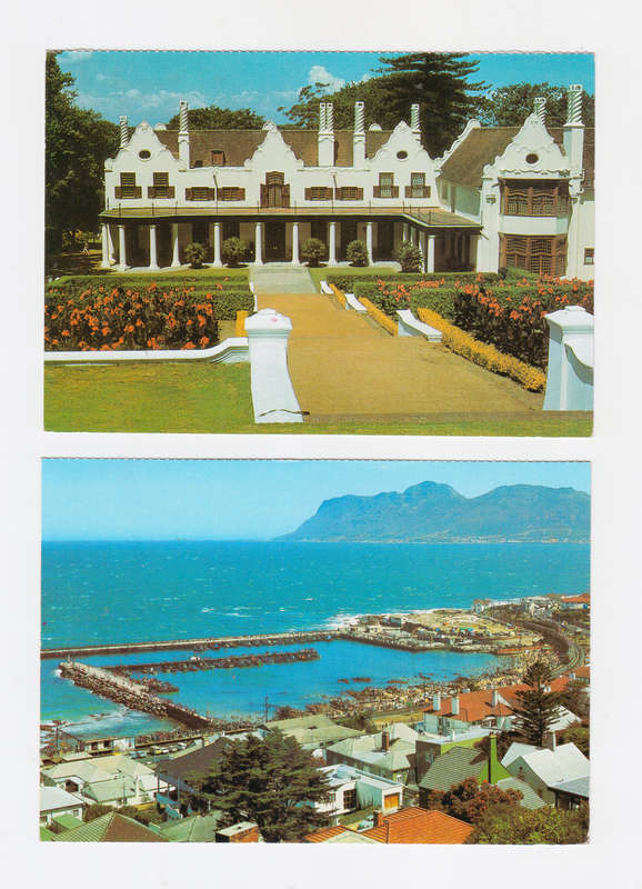 Lot of Two Vintage Photo Postcards,  Cape Town.