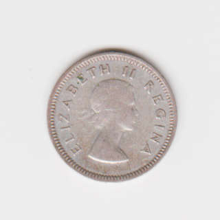 1956 South African Union Silver 3 Pence