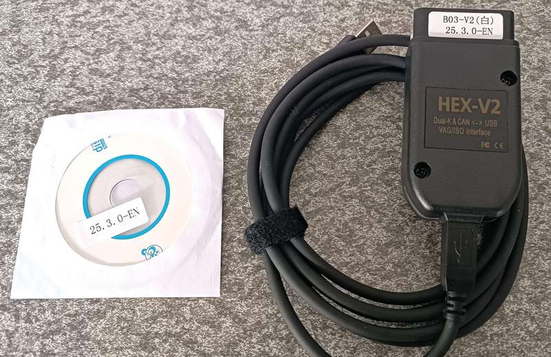 VW and AUDI VCDS HEX-V2 cables 25.3 software