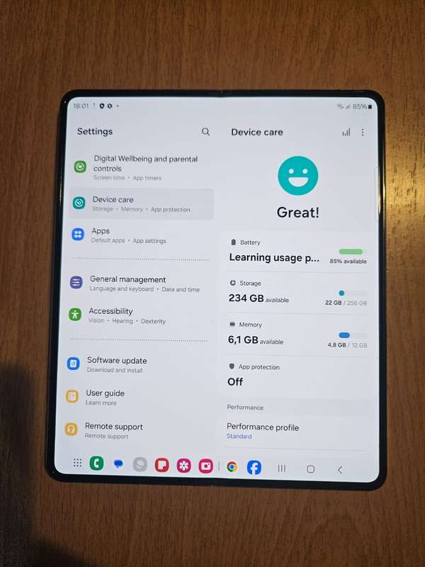 Samsung Galaxy Z Fold 5 5G 256GB Icy Blue Dual Sim + Slim S Pen Case