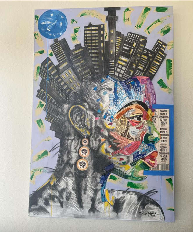 THE WHOLE CITY ON HER HEAD - ZAKES MSANE
