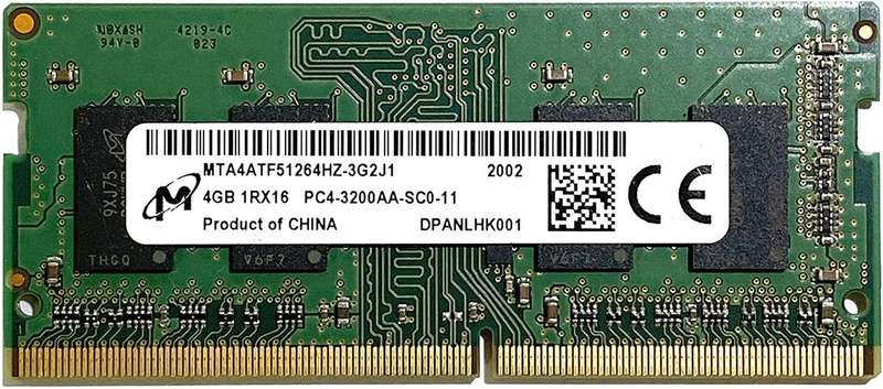 Micron 4GB DDR4 PC4-3200AA SO-DIMM laptop Memory