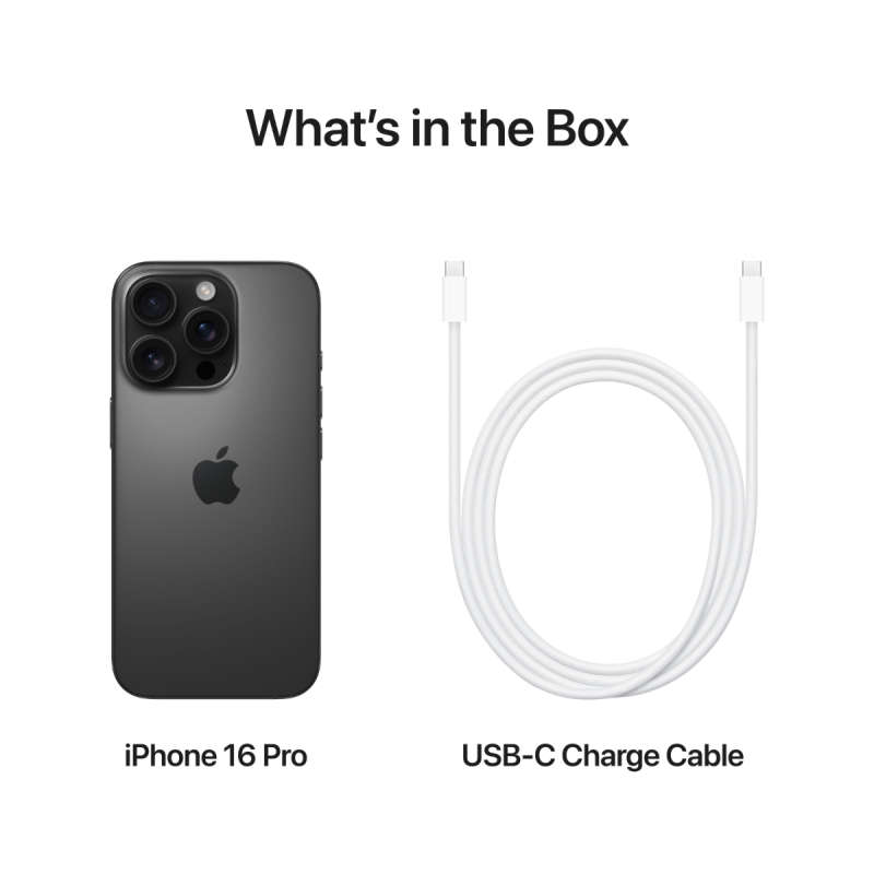 Apple iPhone 16 Pro 256GB -  Black Titanium