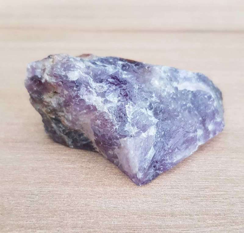169Ct.  Amethyst Rough Purple  Natural Brazil