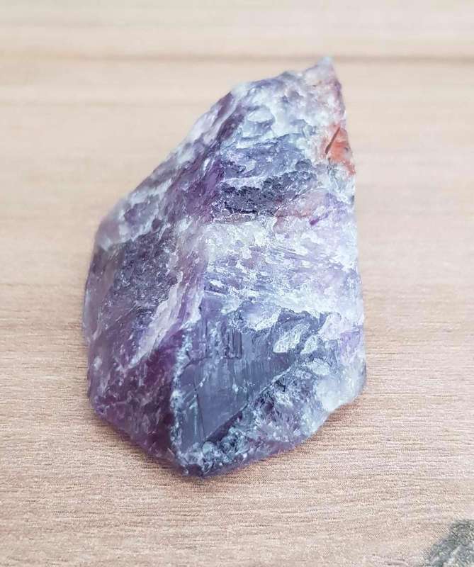 169Ct.  Amethyst Rough Purple  Natural Brazil