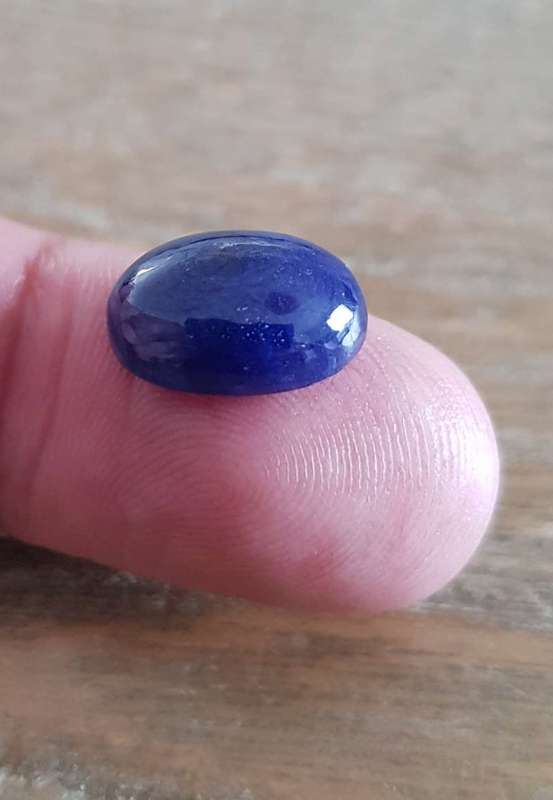 8.79Ct.  Sapphire Cornflower Blue Oval Cabochon Mozambique Gem Splendid Natural