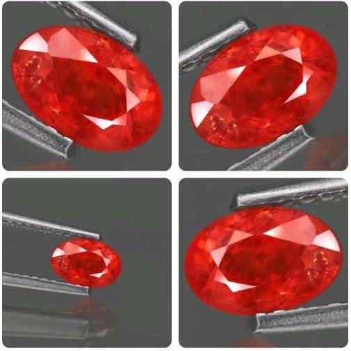 0.76Ct.  Natural Sapphire Top Orange Oval Winza,Tanzania Unheated Gem Ravishing!