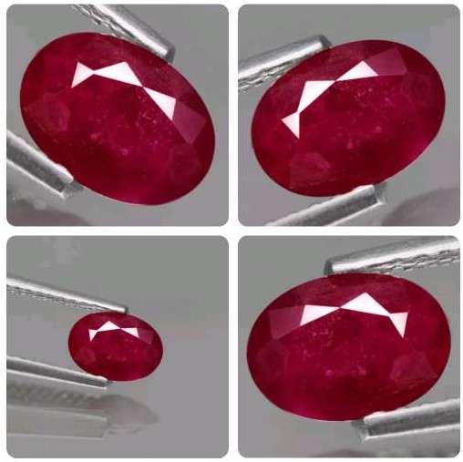 0.75Ct.  Ruby Top Red Oval Winza,Tanzania Normal Heated Natural