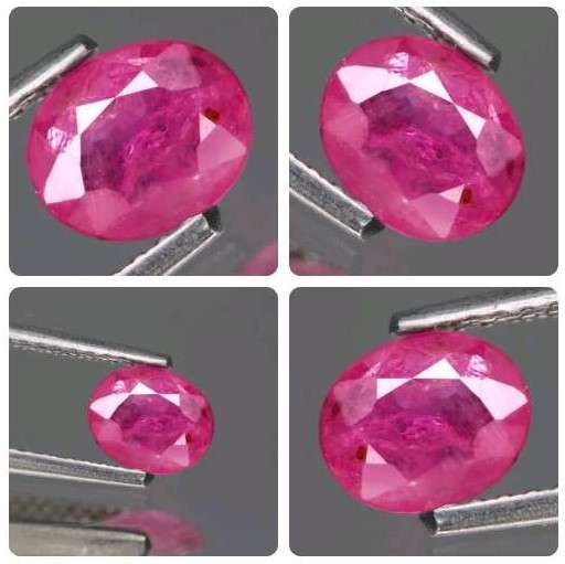 0.75Ct.  Ruby Reddish Pink Oval Winza,Tanzania Ravishing ! Normal Heated Natural