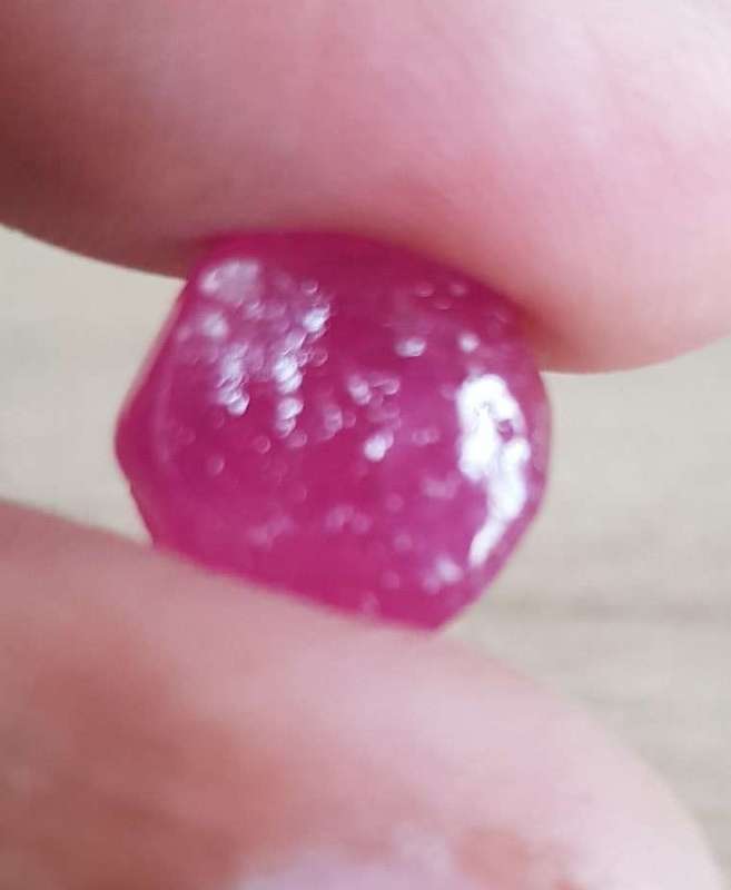 12.49Ct.  Ruby Rough Top Purplish Red Natural
