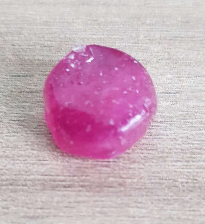 12.49Ct.  Ruby Rough Top Purplish Red Natural
