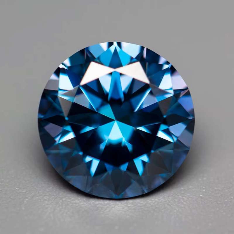 1Cts Sapphire Blue Moissanite   VVS1 **GRA Certified with Certificate**