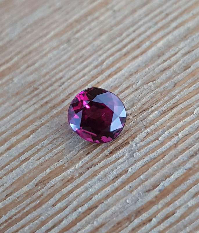 2.12ct Purplish Pink Rhodolite Garnet Cushion VS Natural  - Tanzania Gem