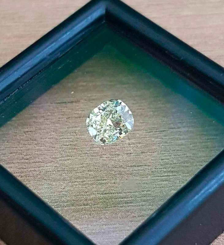 0.52Cts Diamond Cushion Cut**Certified**  J/VVS2 Natural Loose  Natural