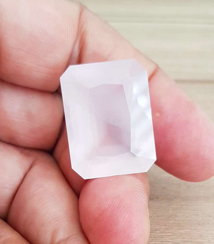 44.69Ct. Pink Rose Quartz GIANT Brazil Perfect Shape Ravishing Color! Natural