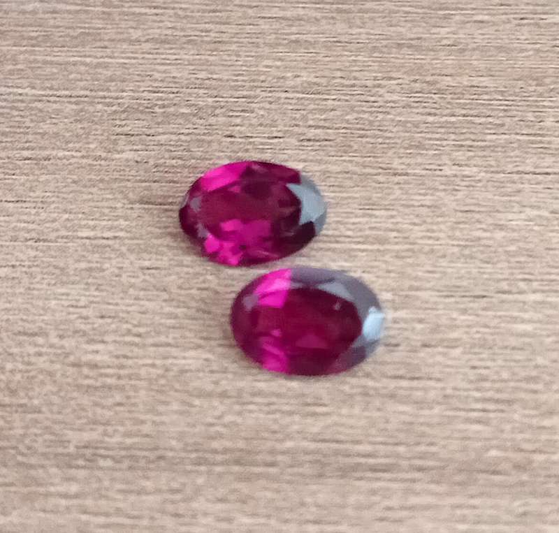 1.70Ct. Rhodolite Garnet Oval Pair**Purplish Red**