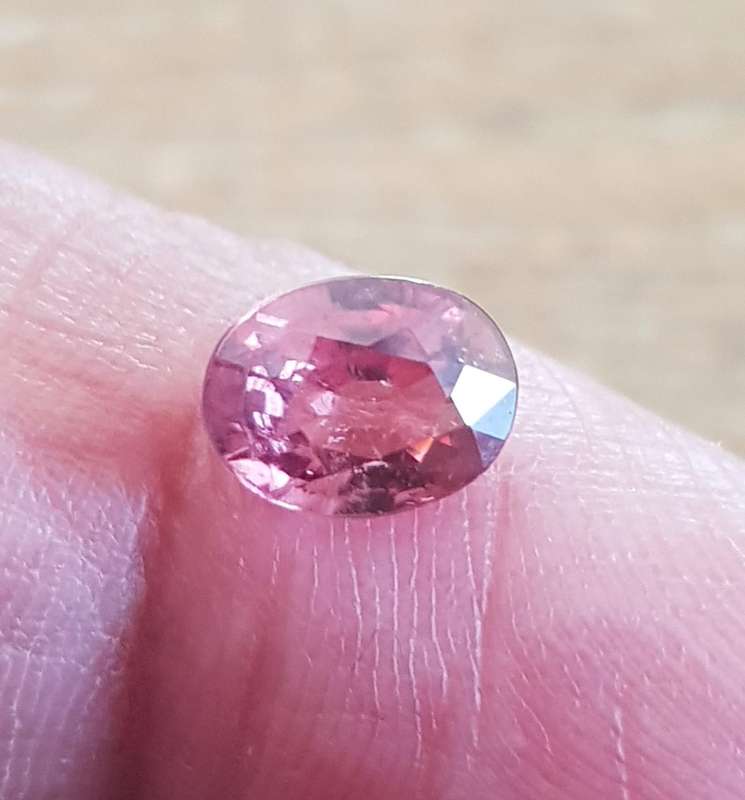 2.22Ct. Pink Zircon  Gemstone Tanzania Ravishing Color & Full Fire Natural
