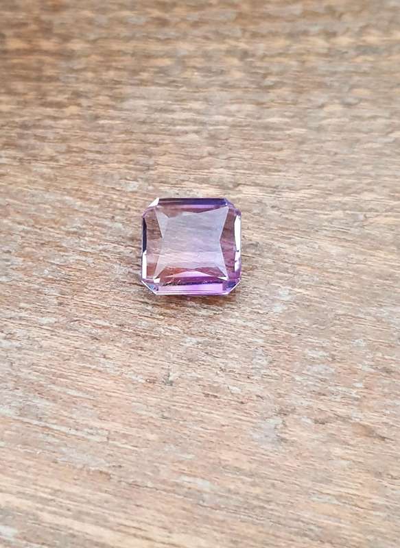 4.46Ct.Bolivian Ametrine Purple & Golden Perfect Shape Natural