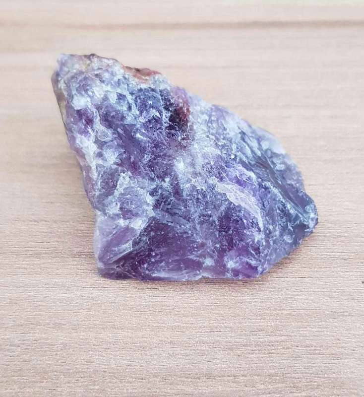 169Ct.  Amethyst Rough Purple  Natural Brazil