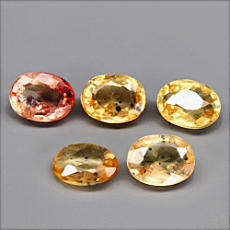 1.27Ct. Sapphire Yellow & Golden Yellow Oval Unheated Songea Tanzania Gemstone