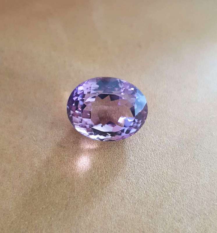 11.82Ct AMETHYST PURPLE  OVAL CUT FACETED LOOSE AAA GEMSTONE