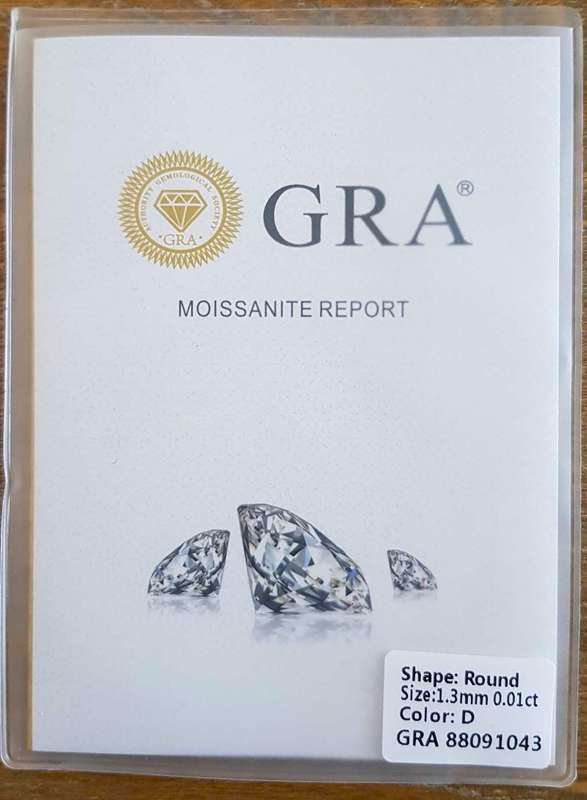 Moissanites 1.3mm D/VVS1 GRA Certified 1.00ct 100Pieces Small Size Stones Loose