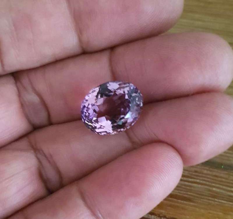 11.82Ct AMETHYST PURPLE  OVAL CUT FACETED LOOSE AAA GEMSTONE