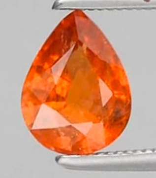 1.26ct  Spessartite Garnet Pear Cut  Orange  Gemstone,Natural Namibia