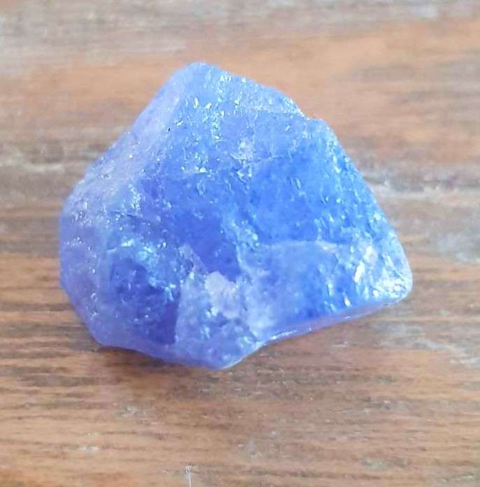TANZANITE 25.67Cts. NATURAL VIOLET BLUE  ROUGH
