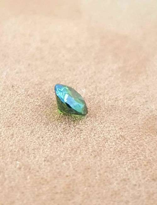 0.50Cts  DIAMOND ROUND GREEN EGL**CERTIFIED**  SPARKLING NATURAL