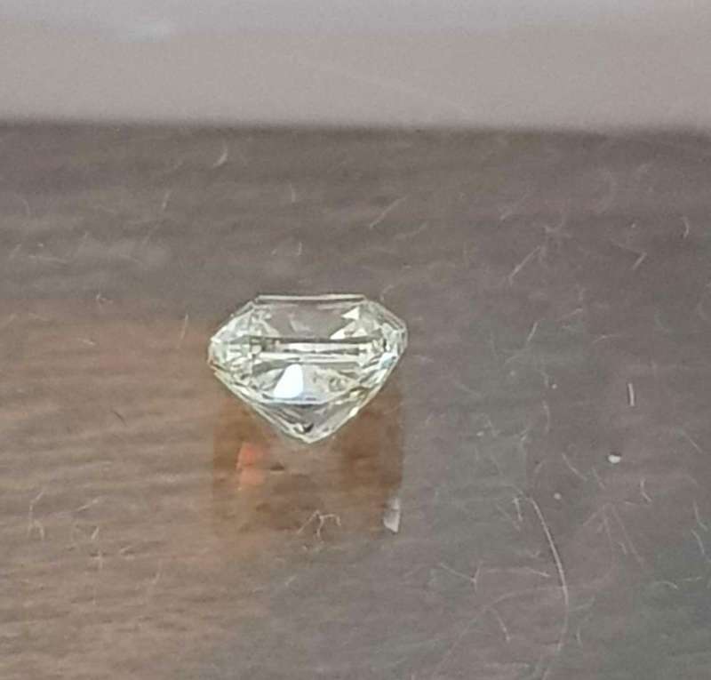0.55cts Diamond Cushion Cut VS1 / I Fancy Yellow**Certified**
