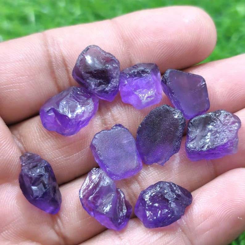 Amethyst Rough Kanela ,Size 13-16 MM Fantastic Quality ,Natural Purple Amethyst Gemstone