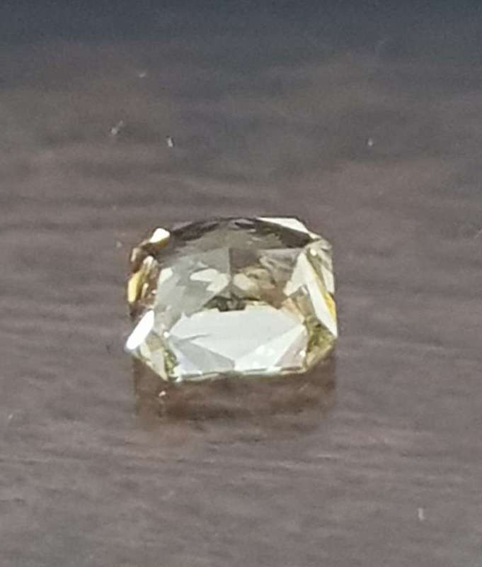 0.41cts Diamond Radiant Cut K/VVS2 **Certified**Fancy Yellow