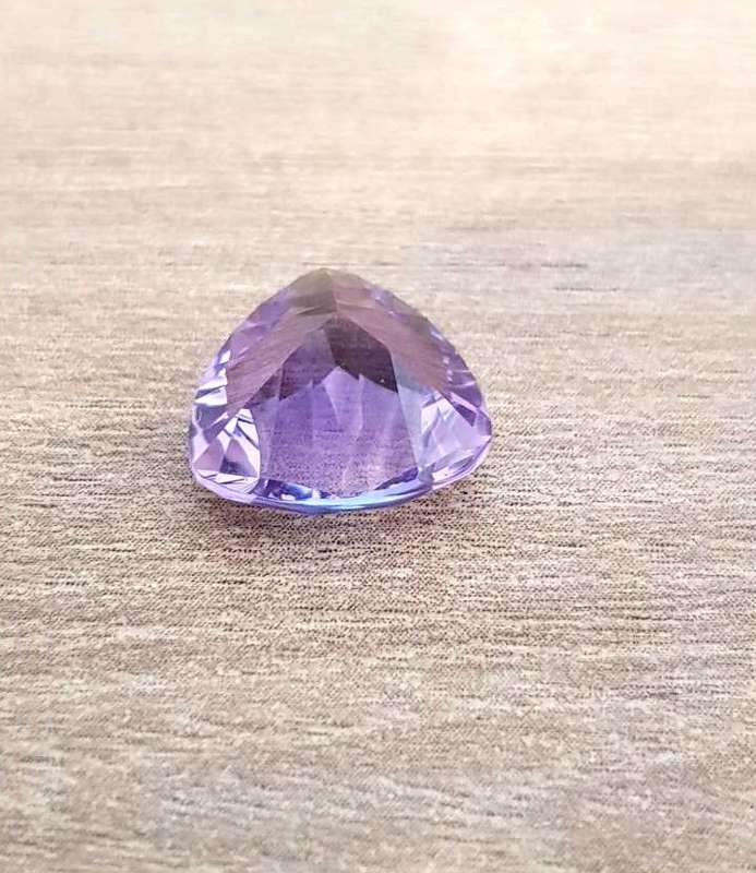 5.25Ct. Amethyst Purple Triangular Concaved Cut Precious Gem Ravishing Colour! LOOSE  GEMSTONE