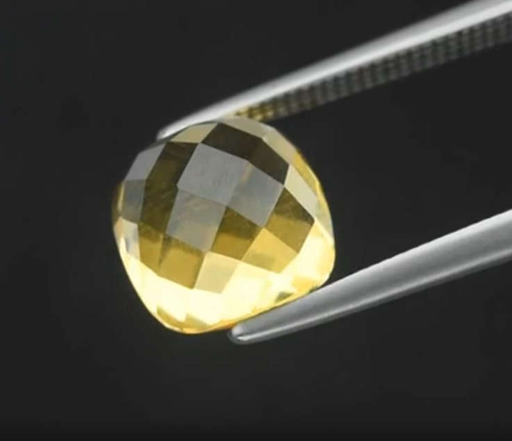 2.48ct Yellow Citrine Cushion Cut Natural  Gemstone, Brazil