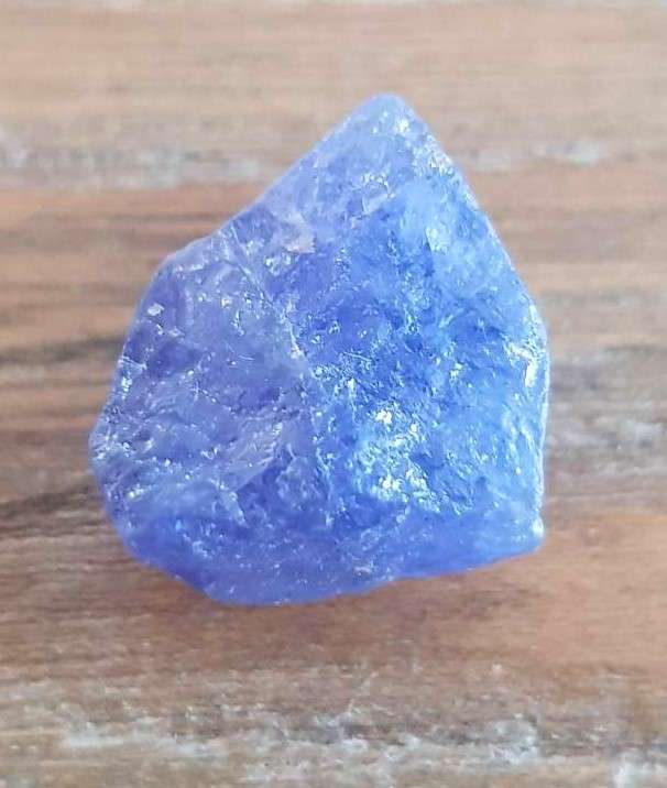TANZANITE 25.67Cts. NATURAL VIOLET BLUE  ROUGH