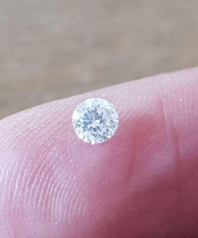 0.32Cts Diamond**Certified**  F/SI1 Natural Loose White Natural