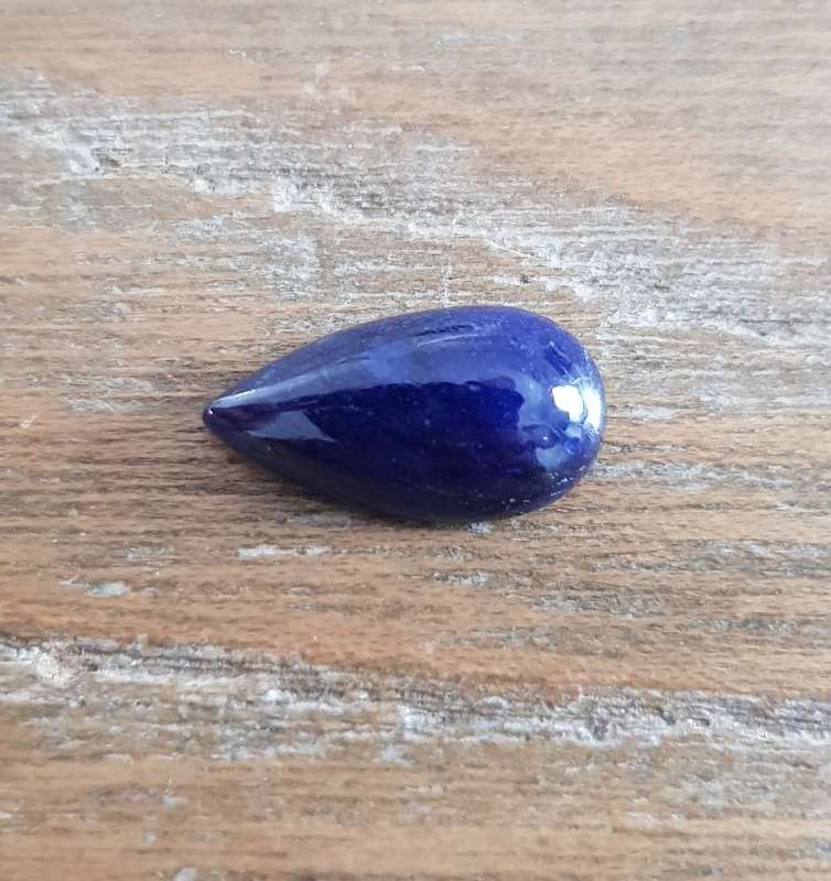 6.28Ct.  Sapphire Cornflower Blue Pear Cabochon Mozambique Gem Splendid Natural