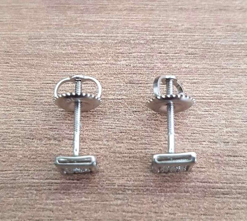 DIAMOND EARRINGS 0.200ct MICRO PAVE SET  | WHITE GOLD **DIAMOND CLUSTER **
