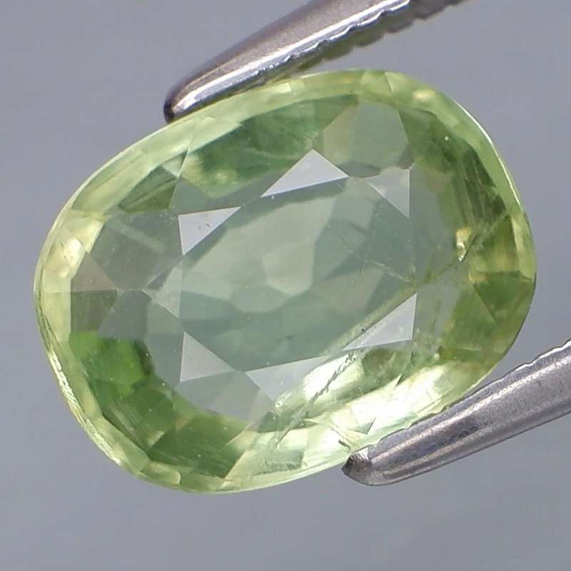 1.71Ct. Aquamarine (Green Beryl) Ravishing Color & Full Sparkling! Natural Brazil