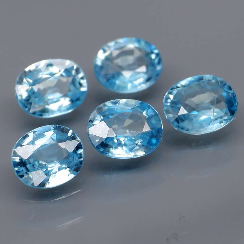 Aquamarine 0.92Cts Sea Blue Oval 6x5mm Brazil Precious Gem Ravishing! Unheated Natural