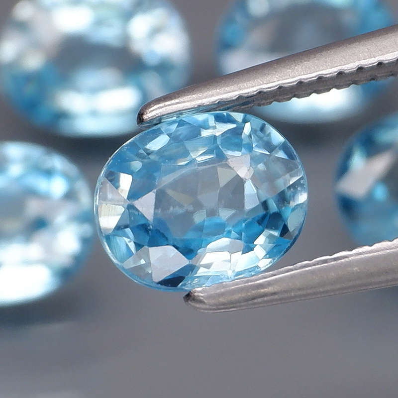 Aquamarine 0.92Cts Sea Blue Oval 6x5mm Brazil Precious Gem Ravishing! Unheated Natural