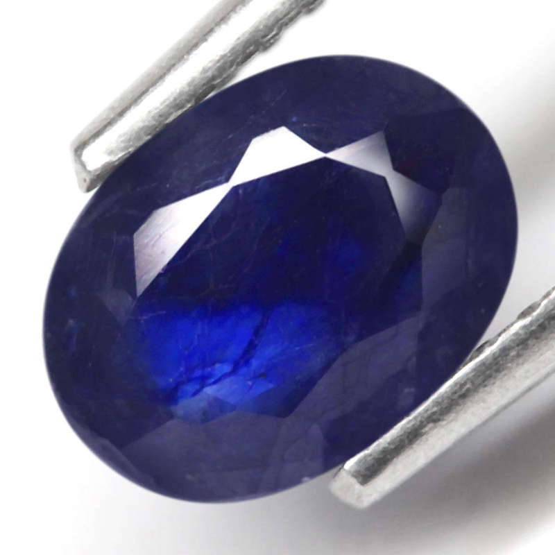 1.12Ct. Sapphire Blue Oval Shape Australia Precious Gem Ravishing! Normal Heated