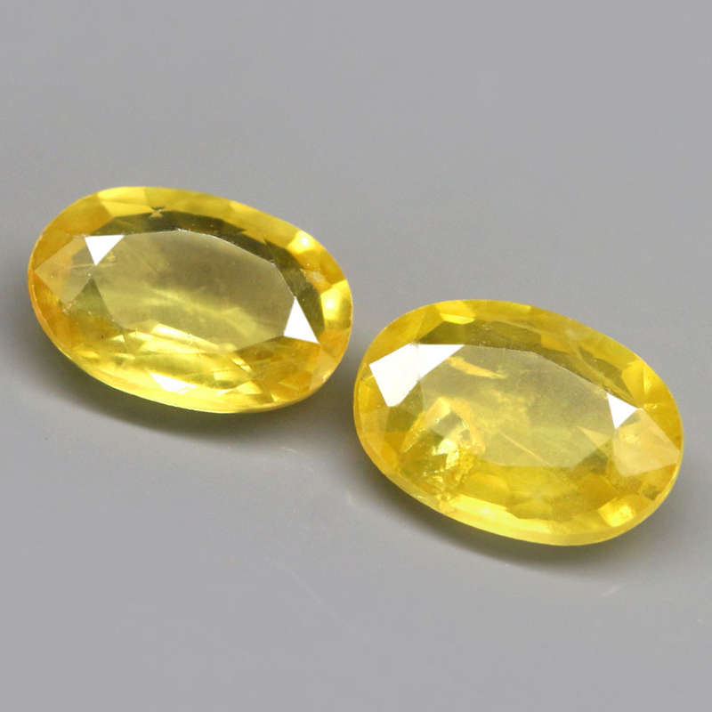 1.12Ct.  Sapphire Yellow Color Oval Facet Normal Heated Natural Gemstone
