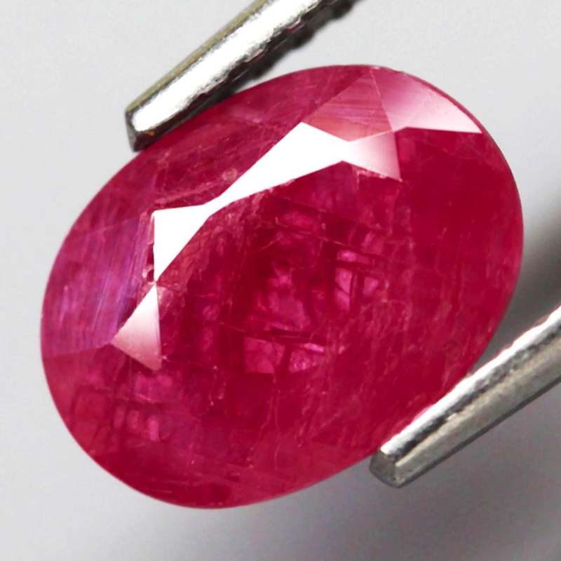 1.14Ct. Ruby Purple Red Oval Normal Heated Winza,Tanzania Natural Gemstone