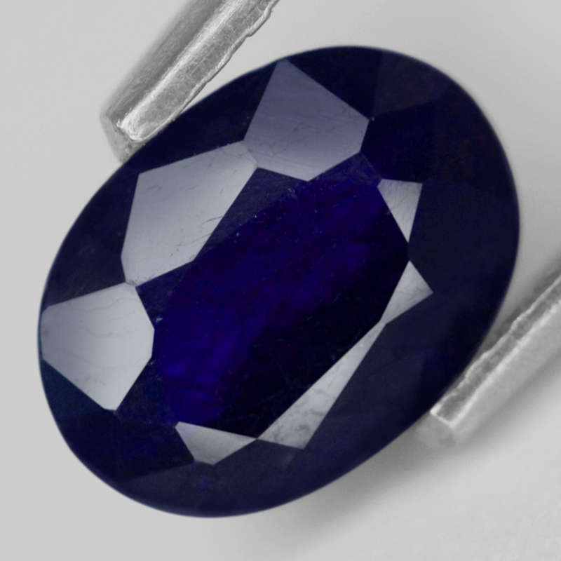 1.13Ct.  Sapphire Blue Color Oval Facet Normal Heated Natural Gemstone